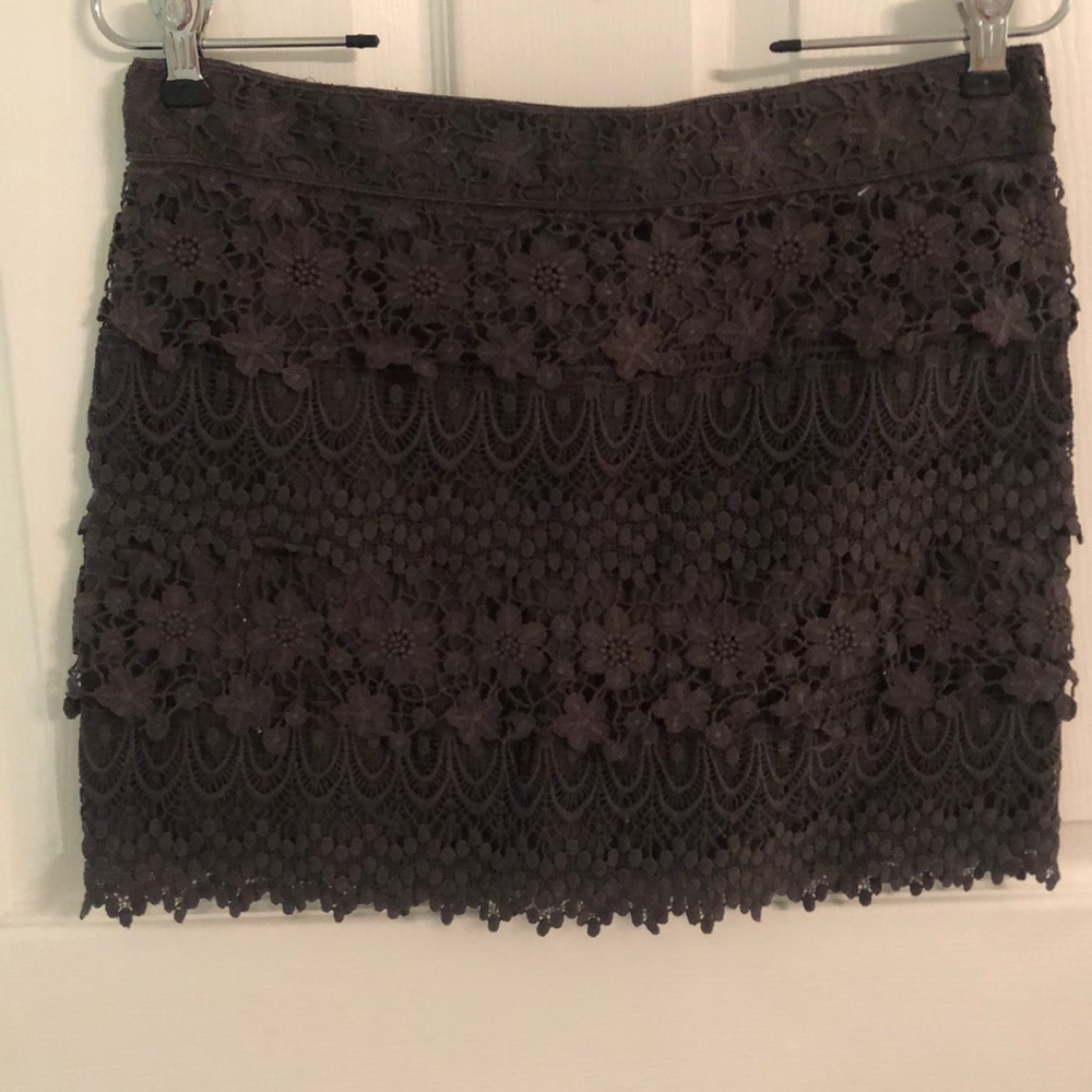 Grey Crochet American Eagle Skirt